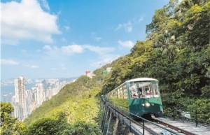 香港山顶缆车新体验