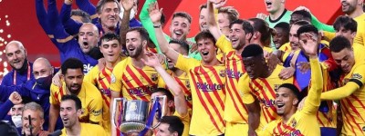 西班牙国王杯：巴萨艰难淘汰第三级别联赛球队晋级16强