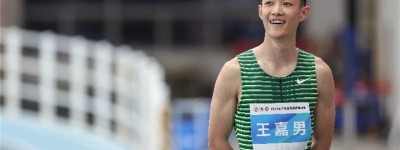 2023年全国室内田径锦标赛男子跳远决赛中王嘉男获得亚军