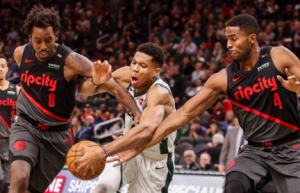 NBA综合：雄鹿队力克开拓者队豪取八连胜